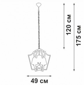 Подвесная люстра Vitaluce V4991 V4991-8/3 в Качканаре - kachkanar.ok-mebel.com | фото 3