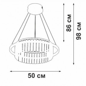 Подвесная люстра Vitaluce V54010 V54010-0/1S в Качканаре - kachkanar.ok-mebel.com | фото 6