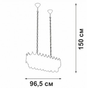Подвесная люстра Vitaluce V58120 V58120-8/11 в Качканаре - kachkanar.ok-mebel.com | фото 3