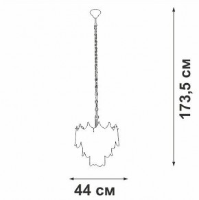 Подвесная люстра Vitaluce V5813 V5813-8/5 в Качканаре - kachkanar.ok-mebel.com | фото 3