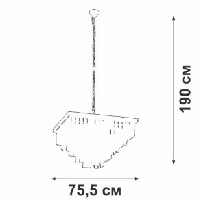 Подвесная люстра Vitaluce V5818 V5818-8/13 в Качканаре - kachkanar.ok-mebel.com | фото 5