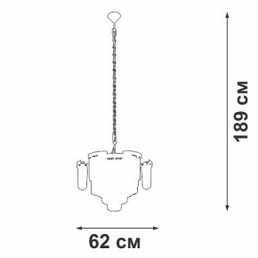 Подвесная люстра Vitaluce V58370 V58370-8/13 в Качканаре - kachkanar.ok-mebel.com | фото 3