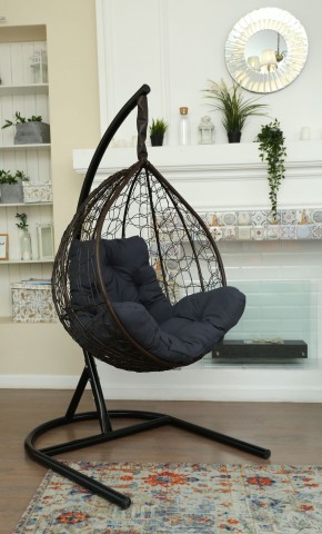 Подвесное кресло Бароло (коричневый/графит) в Качканаре - kachkanar.ok-mebel.com | фото
