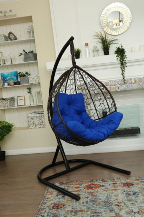 Подвесное кресло Бароло (коричневый/синий) в Качканаре - kachkanar.ok-mebel.com | фото