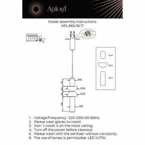 Подвесной светильник Aployt Elin APL.665.06.17 в Качканаре - kachkanar.ok-mebel.com | фото 3