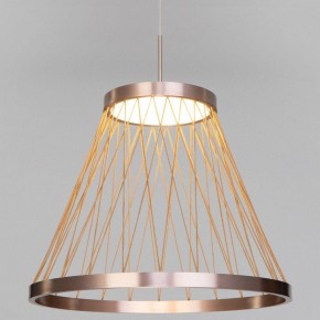 Подвесной светильник Eurosvet Cesta 40016/1 LED коричневый в Качканаре - kachkanar.ok-mebel.com | фото
