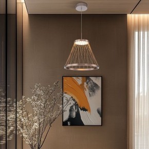 Подвесной светильник Eurosvet Cesta 40016/1 LED коричневый в Качканаре - kachkanar.ok-mebel.com | фото 4