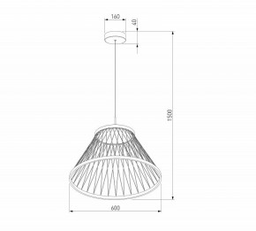 Подвесной светильник Eurosvet Cesta 40017/1 LED коричневый в Качканаре - kachkanar.ok-mebel.com | фото 5