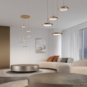 Подвесной светильник Eurosvet Crespella 90034/6 золото в Качканаре - kachkanar.ok-mebel.com | фото 4