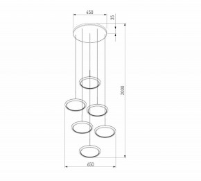 Подвесной светильник Eurosvet Crespella 90034/6 золото в Качканаре - kachkanar.ok-mebel.com | фото 5