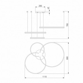 Подвесной светильник Eurosvet Gap 90180/3 золото в Качканаре - kachkanar.ok-mebel.com | фото 5