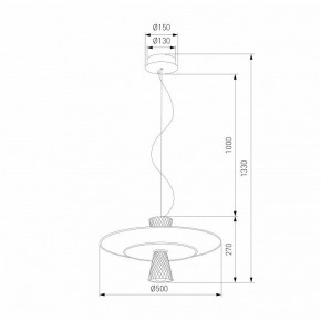 Подвесной светильник Eurosvet Titania 40029/1 LED белый в Качканаре - kachkanar.ok-mebel.com | фото 4