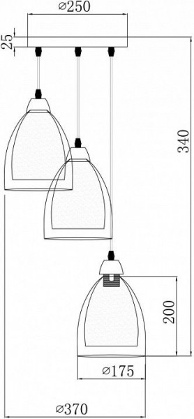 Подвесной светильник Freya Astery FR5375PL-03CH1 в Качканаре - kachkanar.ok-mebel.com | фото 2