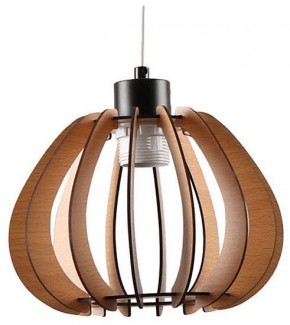 Подвесной светильник Imex MD.9012 MD.9012-1-P-BK+WOOD в Качканаре - kachkanar.ok-mebel.com | фото