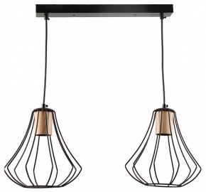 Подвесной светильник Imex MD.9050 MD.9050-2-P-BK+WOOD в Качканаре - kachkanar.ok-mebel.com | фото