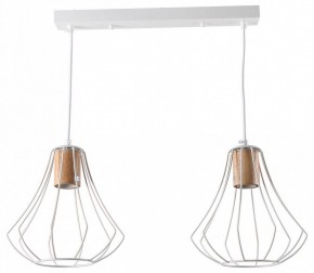 Подвесной светильник Imex MD.9052 MD.9052-2-P-WH+WOOD в Качканаре - kachkanar.ok-mebel.com | фото