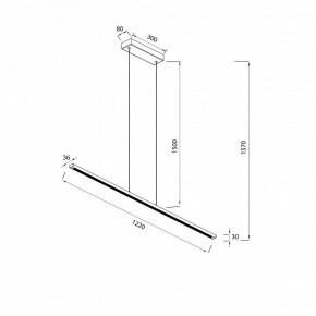 Подвесной светильник Mantra Lineal 8954 в Качканаре - kachkanar.ok-mebel.com | фото 3