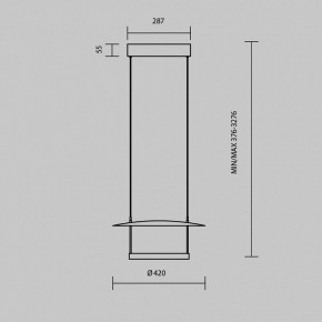 Подвесной светильник Maytoni Ambience MOD280PL-L23B3K1 в Качканаре - kachkanar.ok-mebel.com | фото 4