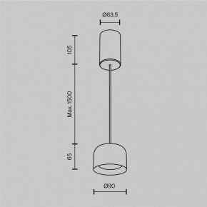 Подвесной светильник Maytoni Comfy P113-L12-3K-B в Качканаре - kachkanar.ok-mebel.com | фото 5