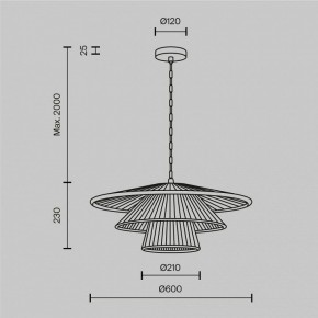 Подвесной светильник Maytoni Costa MOD394PL-01BS1 в Качканаре - kachkanar.ok-mebel.com | фото 5