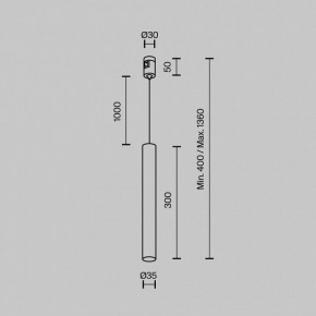 Подвесной светильник Maytoni Focus Led TR155-1-5W3K-B в Качканаре - kachkanar.ok-mebel.com | фото 5