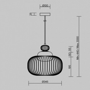 Подвесной светильник Maytoni Levitation MOD376PL-01G в Качканаре - kachkanar.ok-mebel.com | фото 5