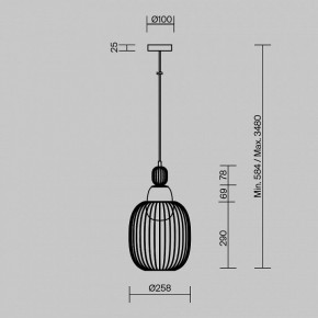 Подвесной светильник Maytoni Levitation MOD376PL-01G1 в Качканаре - kachkanar.ok-mebel.com | фото 5