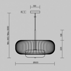 Подвесной светильник Maytoni Levitation MOD376PL-L30G3K в Качканаре - kachkanar.ok-mebel.com | фото 5