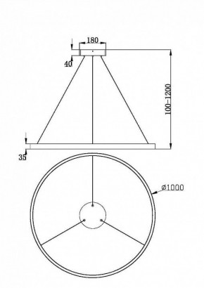 Подвесной светильник Maytoni Rim MOD058PL-L54BK в Качканаре - kachkanar.ok-mebel.com | фото 4