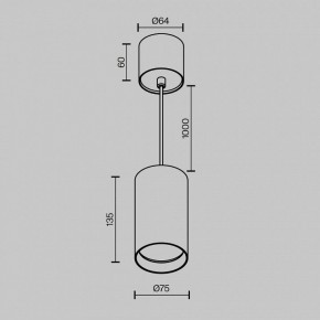Подвесной светильник Maytoni Vol P100PL-20W3K-BS в Качканаре - kachkanar.ok-mebel.com | фото 7