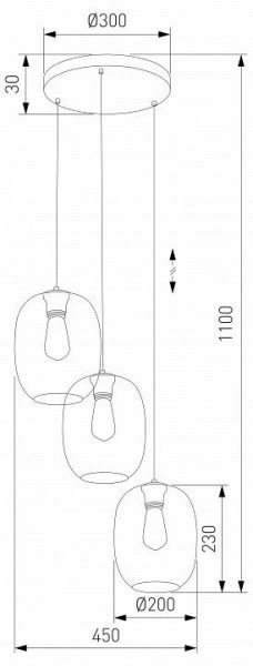 Подвесной светильник TK Lighting Elio 5973 Elio в Качканаре - kachkanar.ok-mebel.com | фото 3