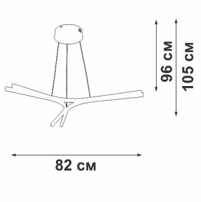 Подвесной светильник Vitaluce V2708 V2708-0/3S в Качканаре - kachkanar.ok-mebel.com | фото 3
