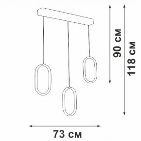 Подвесной светильник Vitaluce V3049 V3049-0/3S в Качканаре - kachkanar.ok-mebel.com | фото 4