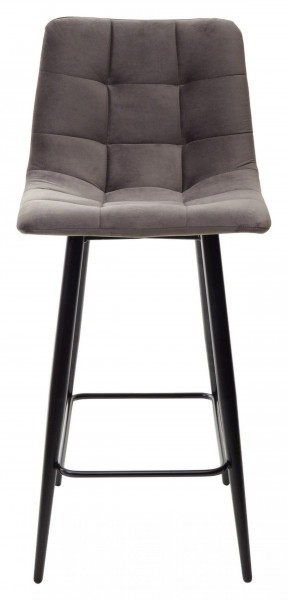Полубарный стул CHILLI-QB графит #14, велюр / черный каркас (H=66cm) М-City в Качканаре - kachkanar.ok-mebel.com | фото 5