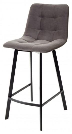 Полубарный стул CHILLI-QB SQUARE графит #14, велюр / черный каркас (H=66cm) М-City в Качканаре - kachkanar.ok-mebel.com | фото
