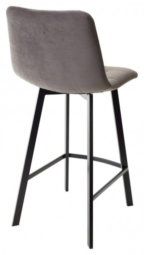 Полубарный стул CHILLI-QB SQUARE графит #14, велюр / черный каркас (H=66cm) М-City в Качканаре - kachkanar.ok-mebel.com | фото 3