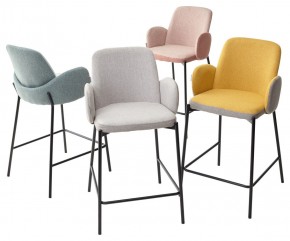 Полубарный стул NYX (H=65cm) VF109 розовый / VF110 брусничный М-City в Качканаре - kachkanar.ok-mebel.com | фото 5