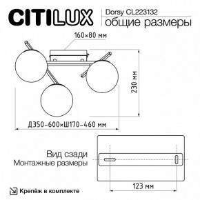 Потолочная люстра Citilux Dorsy CL223132 в Качканаре - kachkanar.ok-mebel.com | фото 12