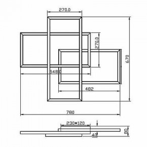 Потолочная люстра Maytoni Line MOD016CL-L80BK в Качканаре - kachkanar.ok-mebel.com | фото 2