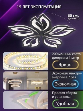 Потолочная люстра Natali Kovaltseva FORTUNA LED LAMPS 81107/5C в Качканаре - kachkanar.ok-mebel.com | фото 5