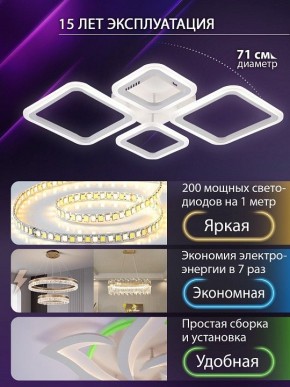 Потолочная люстра Natali Kovaltseva OPTI LED LAMPS 81108/1C в Качканаре - kachkanar.ok-mebel.com | фото 5