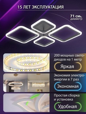 Потолочная люстра Natali Kovaltseva OPTI LED LAMPS 81108/2C в Качканаре - kachkanar.ok-mebel.com | фото 5