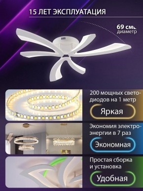 Потолочная люстра Natali Kovaltseva VIO LED LAMPS 81453 в Качканаре - kachkanar.ok-mebel.com | фото 5