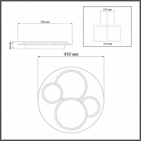 Потолочная люстра Sonex Pine 7734/60L в Качканаре - kachkanar.ok-mebel.com | фото 9