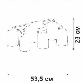 Потолочная люстра Vitaluce V3092 V3092-1/6PL в Качканаре - kachkanar.ok-mebel.com | фото 4