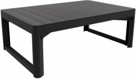 Раскладной стол Лион с регулируемой высотой столешницы (Lyon rattan table) графит (h400/650) в Качканаре - kachkanar.ok-mebel.com | фото 2