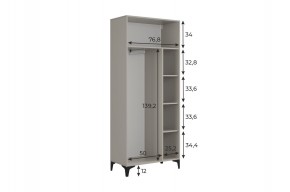 РИЧ Шкаф двухдверный в Качканаре - kachkanar.ok-mebel.com | фото 3