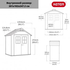 Сарай Окланд 754 (OAKLAND 754) в Качканаре - kachkanar.ok-mebel.com | фото 2