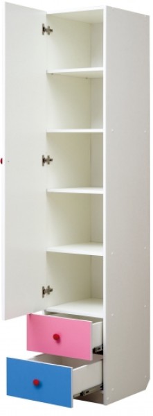 Шкаф 1-но дверный с ящиками и фотопечатью Совята 1.1 (400) в Качканаре - kachkanar.ok-mebel.com | фото 2