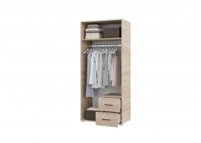 Шкаф 2-х створчатый с ящиками VICTOR (Сонома-Белый) в Качканаре - kachkanar.ok-mebel.com | фото 2